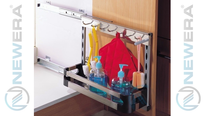 Giá đựng nước rửa NewEra giảm chấn inox hộp 304