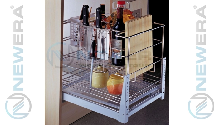 Giá kệ dao thớt, chai lọ, gia vị, rộng 400mm