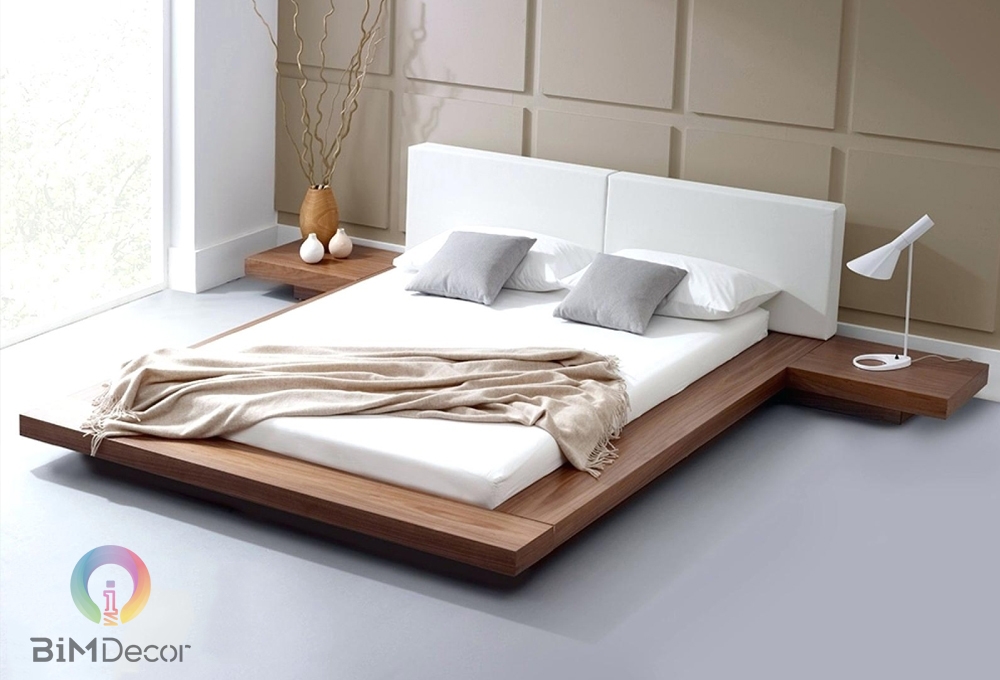 Giường ngủ kiểu nhật gỗ công nghiệp GN03
